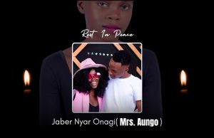 Aungo Wuod Awendo Releases Tribute Song to his Wife Jaber Nyar Onagi, “Go well Love”
